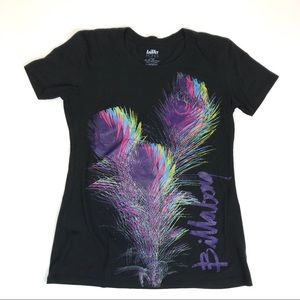 BillaBong Black Graphic Tee Juniors Medium